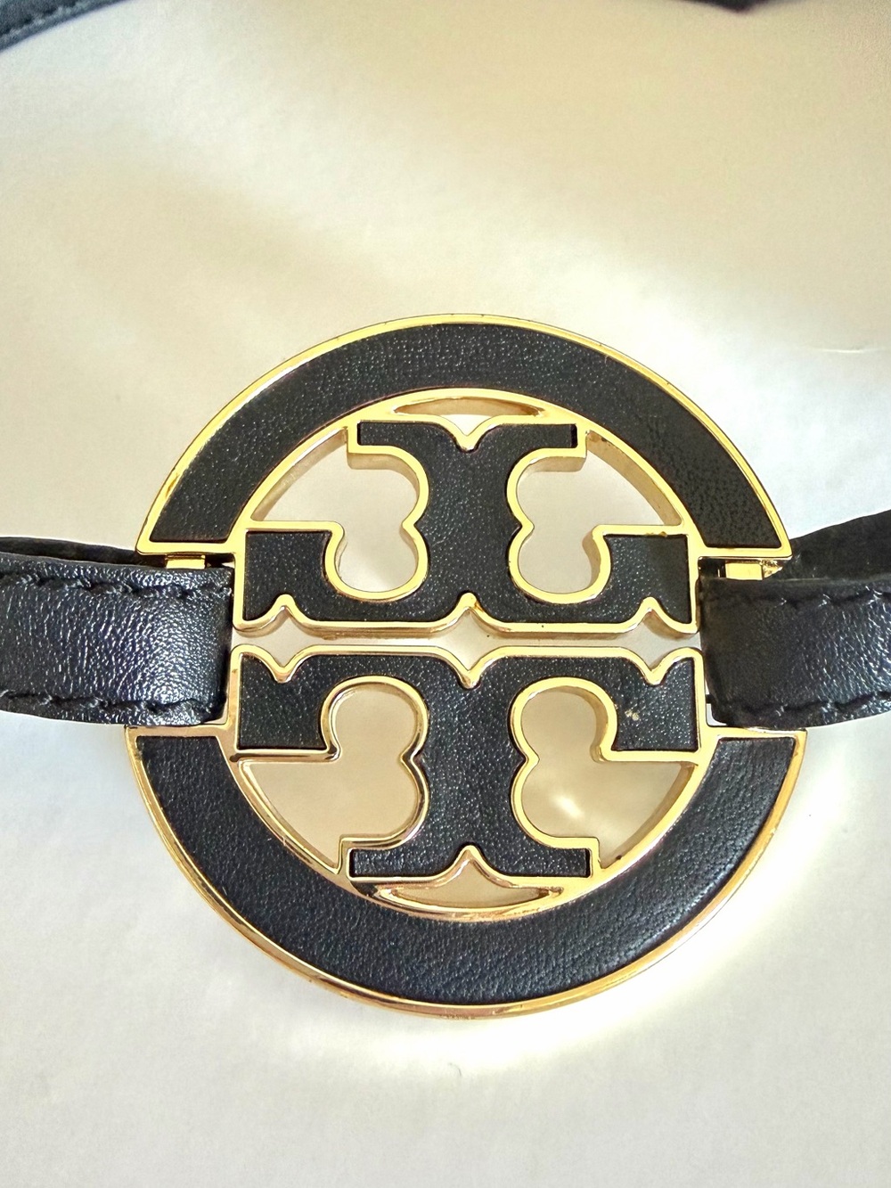 NWOT! Tory Burch Black Elastic Belt, Size S - Picture 5 of 5